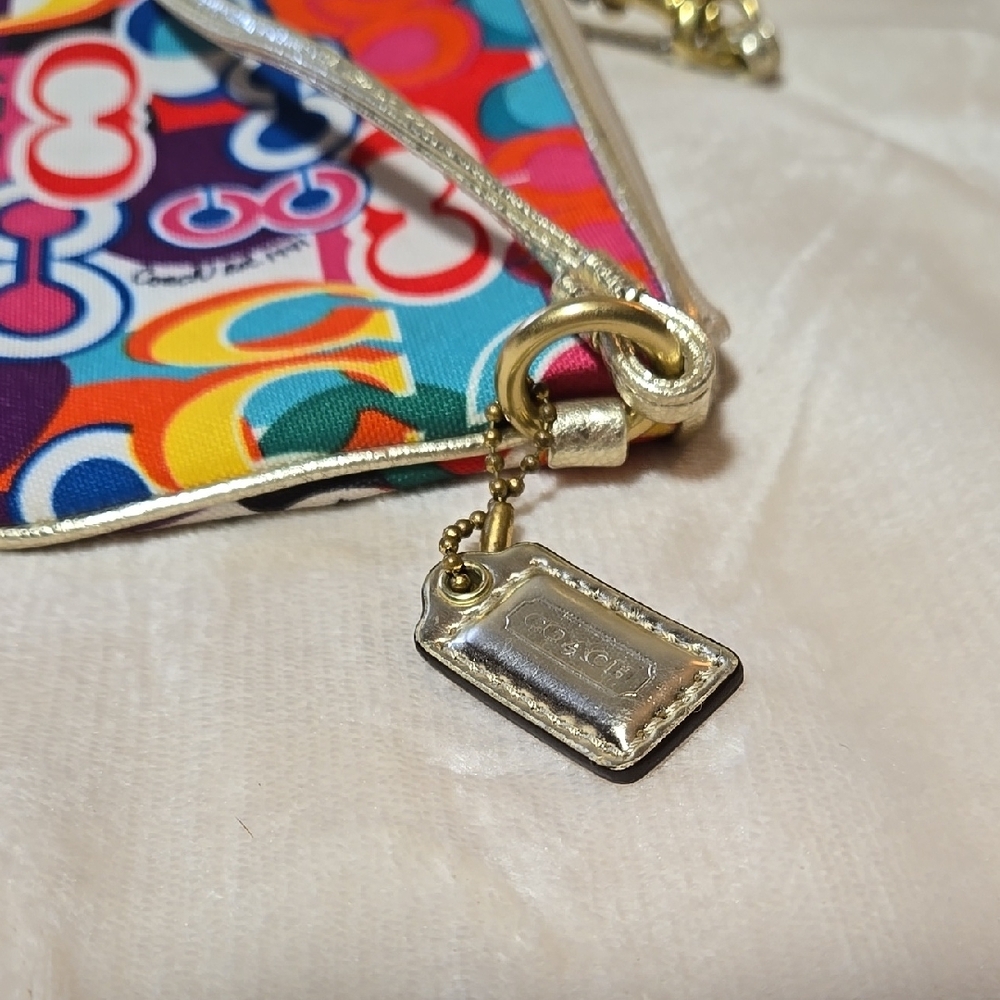 Colorful Coach Wristlet - Picture 4 of 4